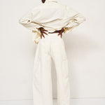 The Baggy Painter Crop in Ecru