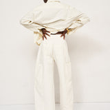 The Baggy Painter Crop in Ecru