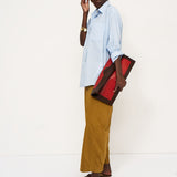 The Document Clutch in Snake Mix