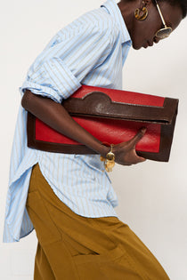 The Document Clutch in Snake Mix