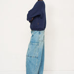 The Crop Painter in Worn Indigo