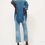 The Rose Platform in Denim