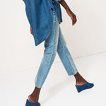The Rose Platform in Denim