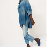 The Rose Platform in Denim