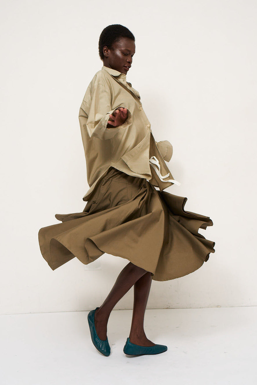 The Italian Summer Skirt in Taupe