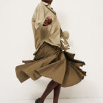 The Italian Summer Skirt in Taupe