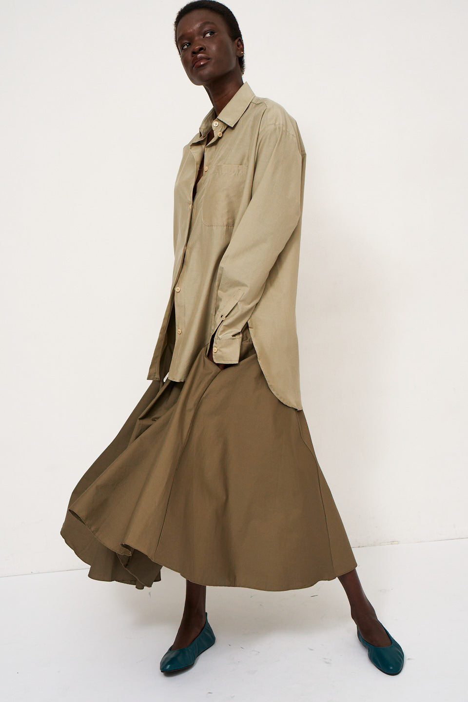 The Italian Summer Skirt in Taupe