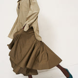 The Italian Summer Skirt in Taupe