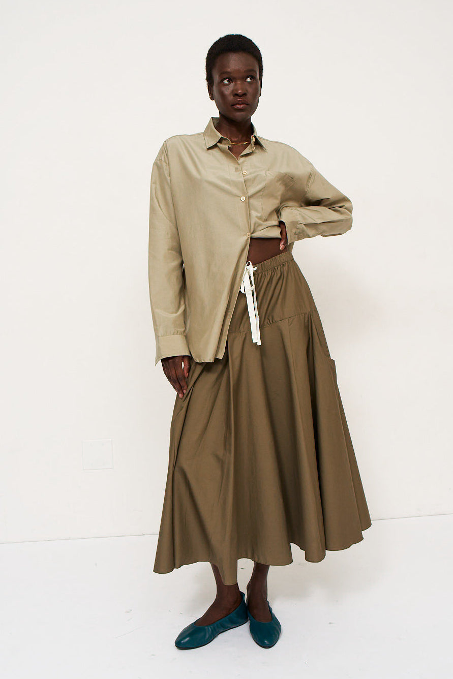 The Italian Summer Skirt in Taupe