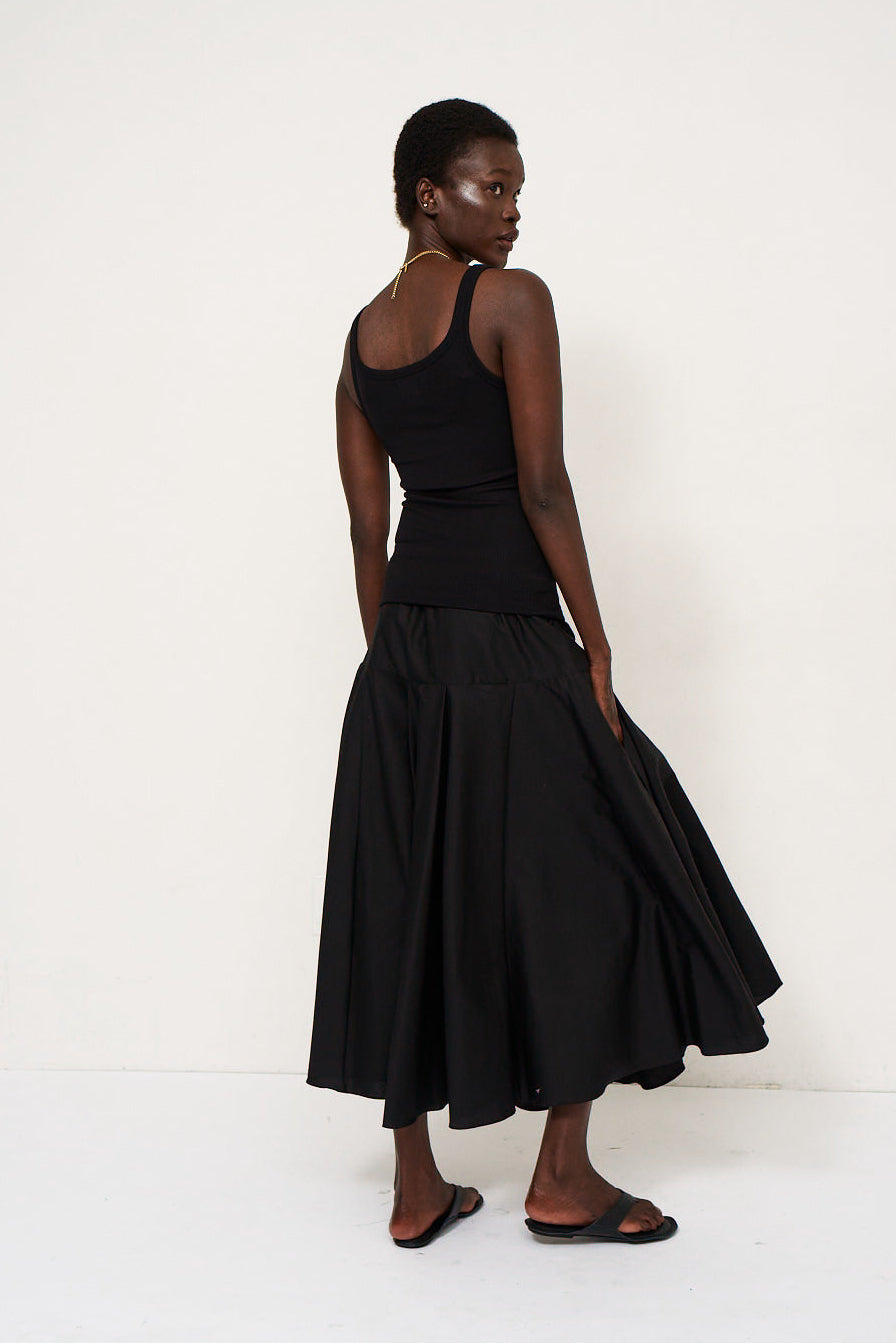 The Italian Summer Skirt in Black