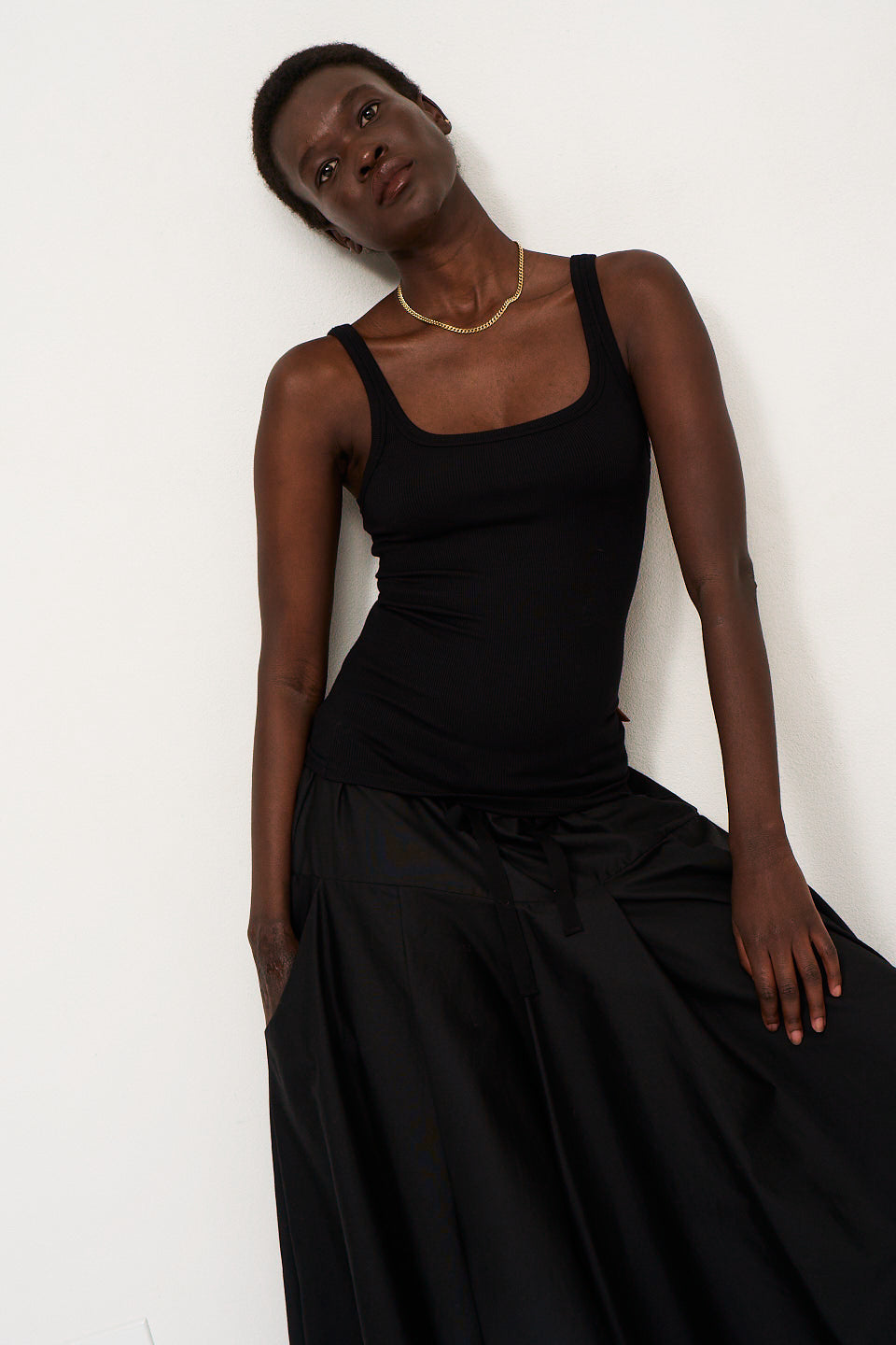 The Italian Summer Skirt in Black