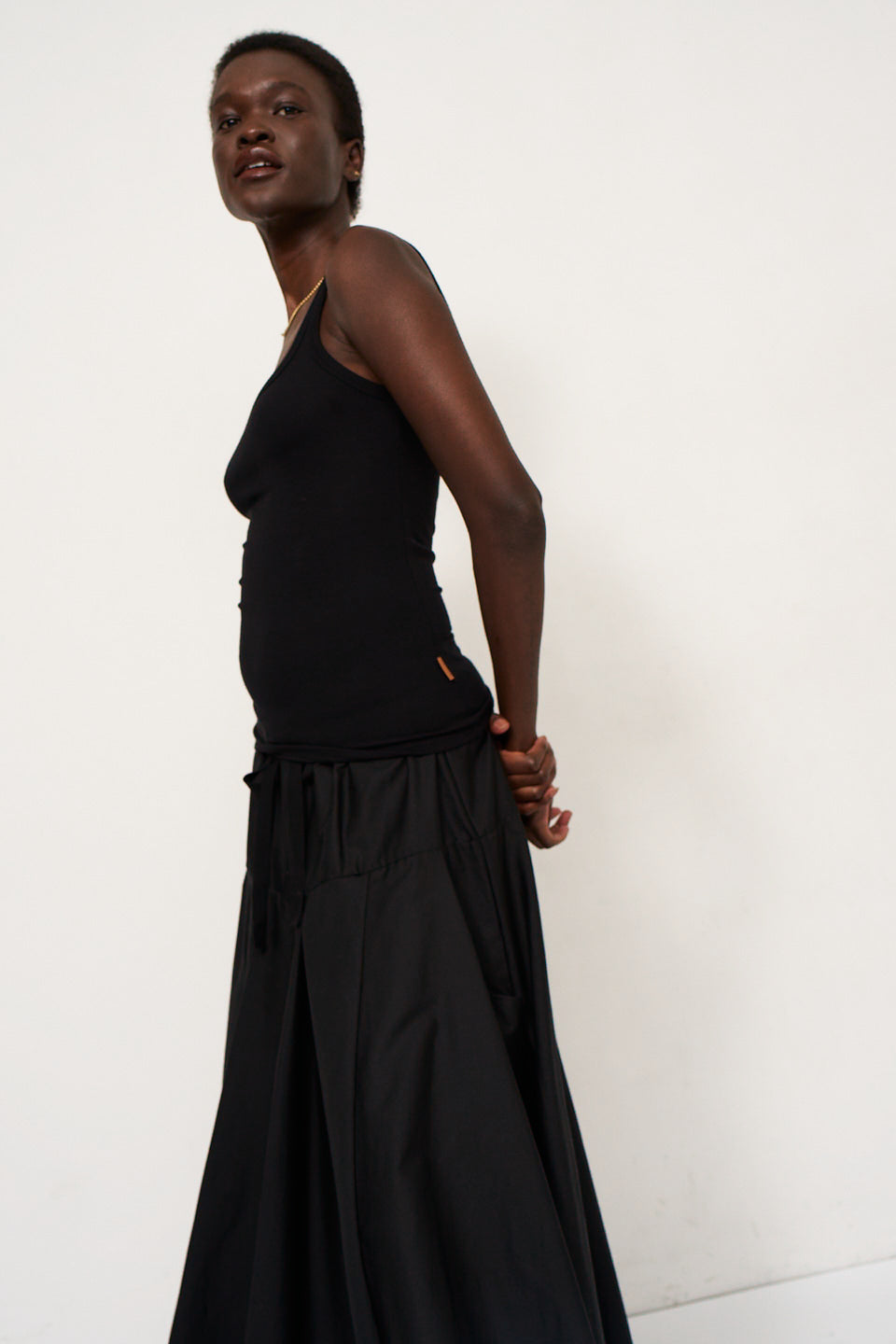 The Italian Summer Skirt in Black