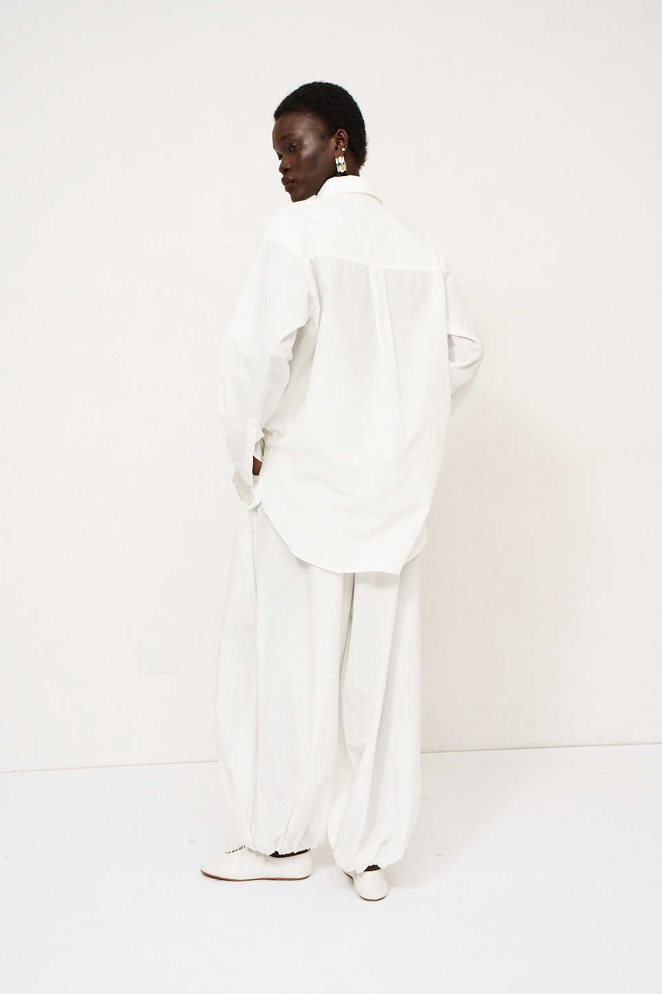 The Balloon Pant in White