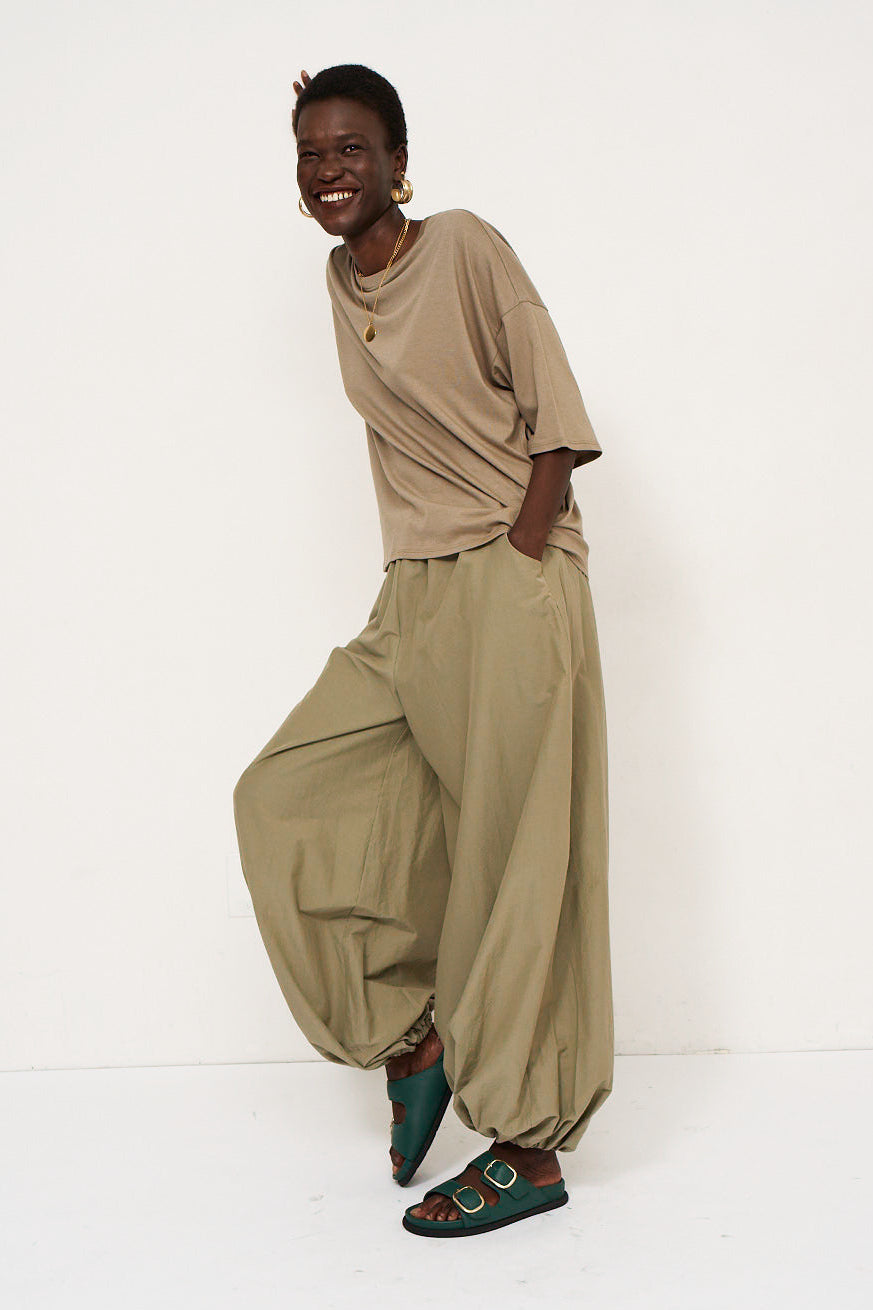 The Balloon Pant in Eucalyptus
