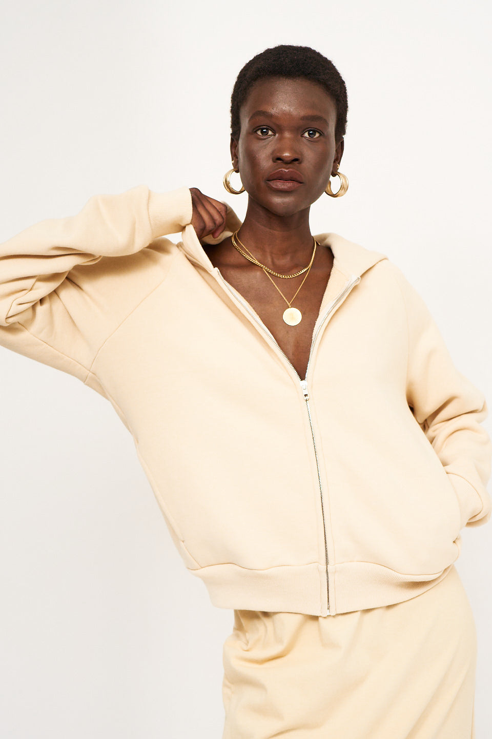 The Bird Hoodie in Butter