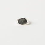 The Chaos Sunburst Oval Signet in Sterling Silver