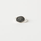 The Chaos Sunburst Oval Signet in Sterling Silver