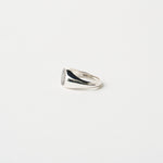 The Chaos Sunburst Oval Signet in Sterling Silver