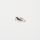 The Chaos Sunburst Oval Signet in Sterling Silver