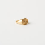 The Chaos Sunburst Oval Signet in Gold
