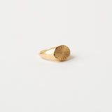 The Chaos Sunburst Oval Signet in Gold
