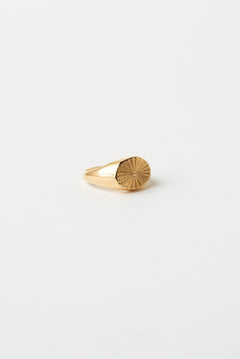 The Chaos Sunburst Oval Signet in Gold