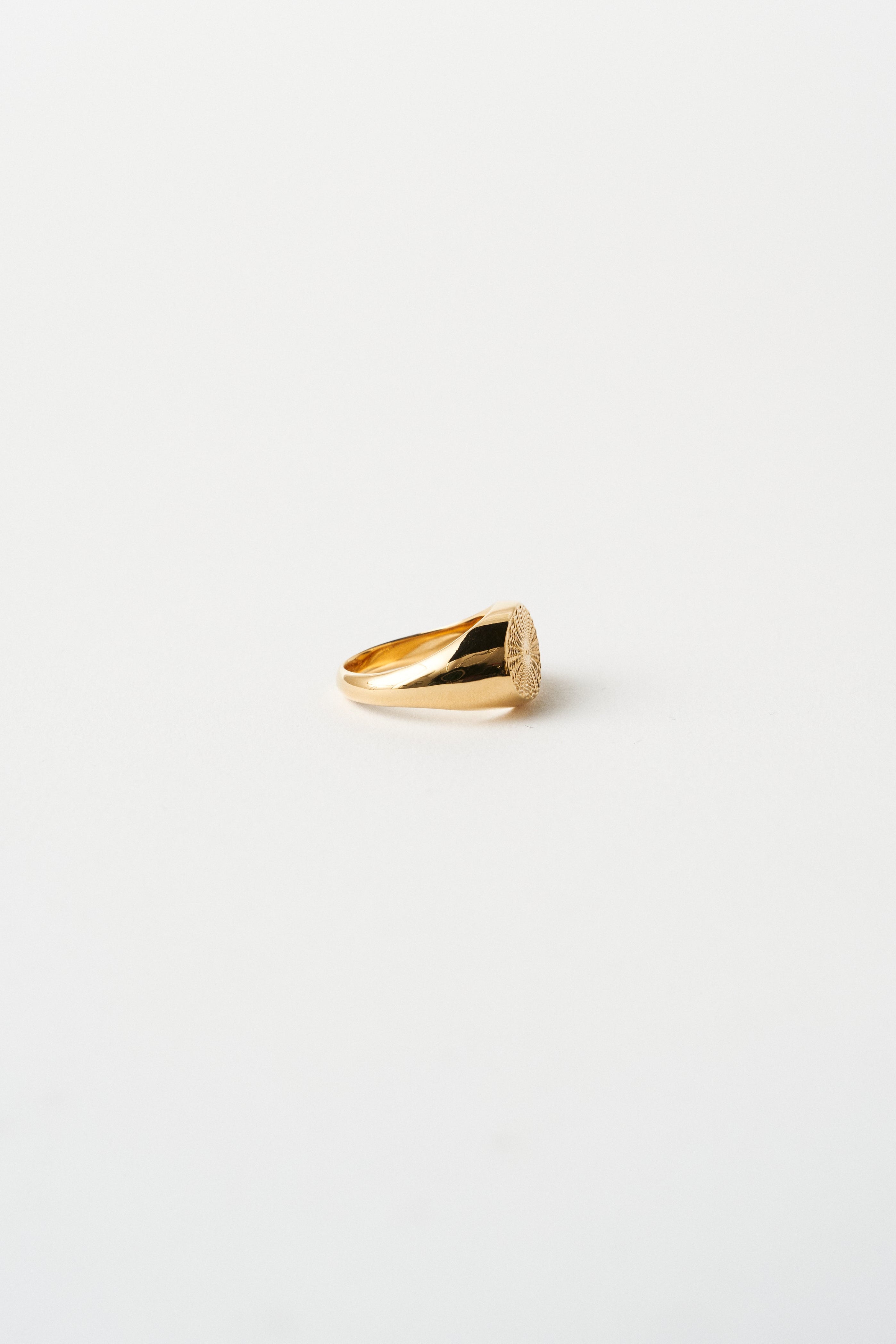 The Chaos Sunburst Oval Signet in Gold