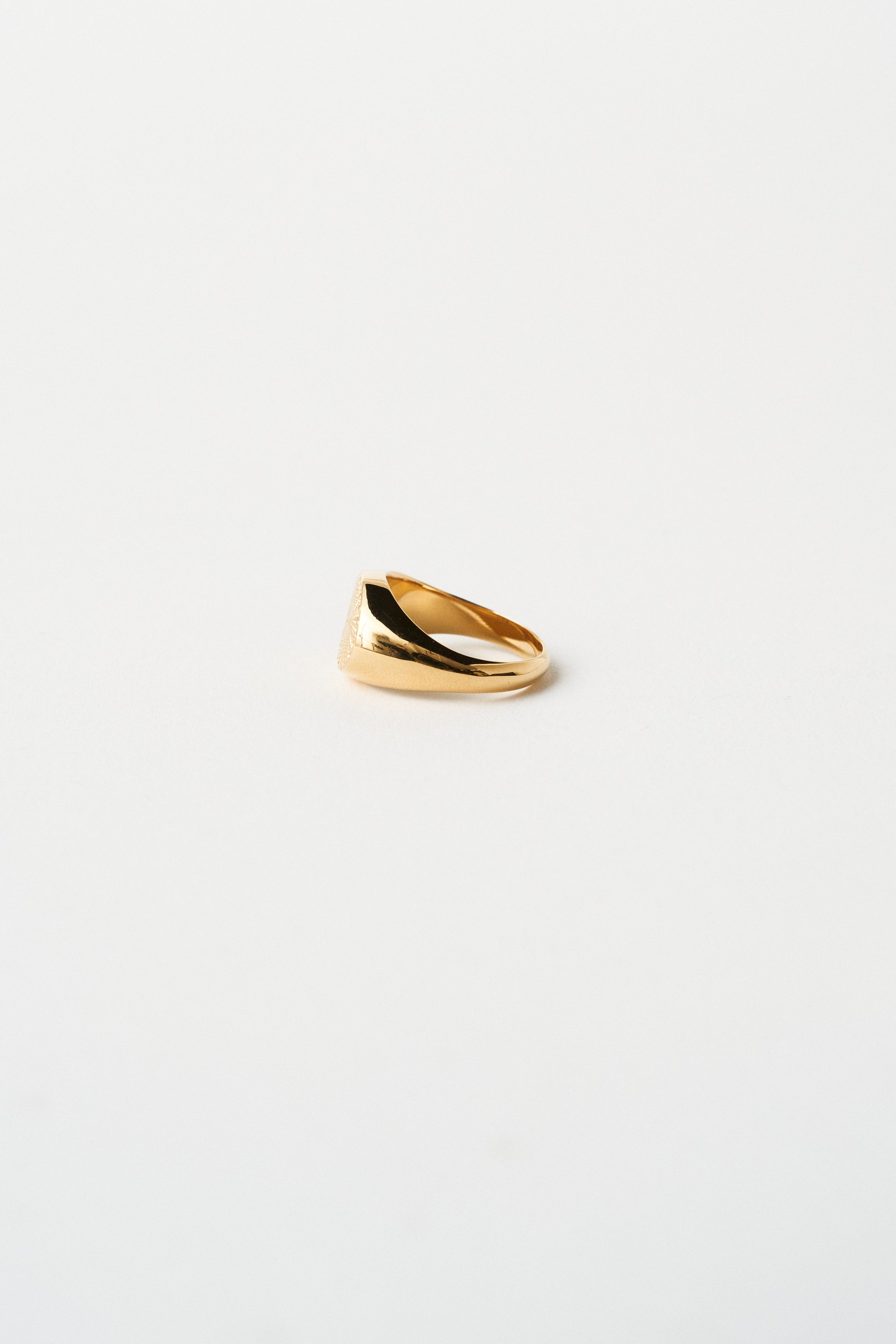 The Chaos Sunburst Oval Signet in Gold