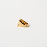 The Chaos Sunburst Square Signet in Gold