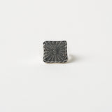 The Chaos Sunburst Square Signet in Sterling Silver