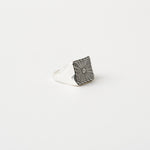 The Chaos Sunburst Square Signet in Sterling Silver