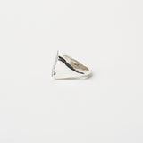 The Chaos Sunburst Square Signet in Sterling Silver