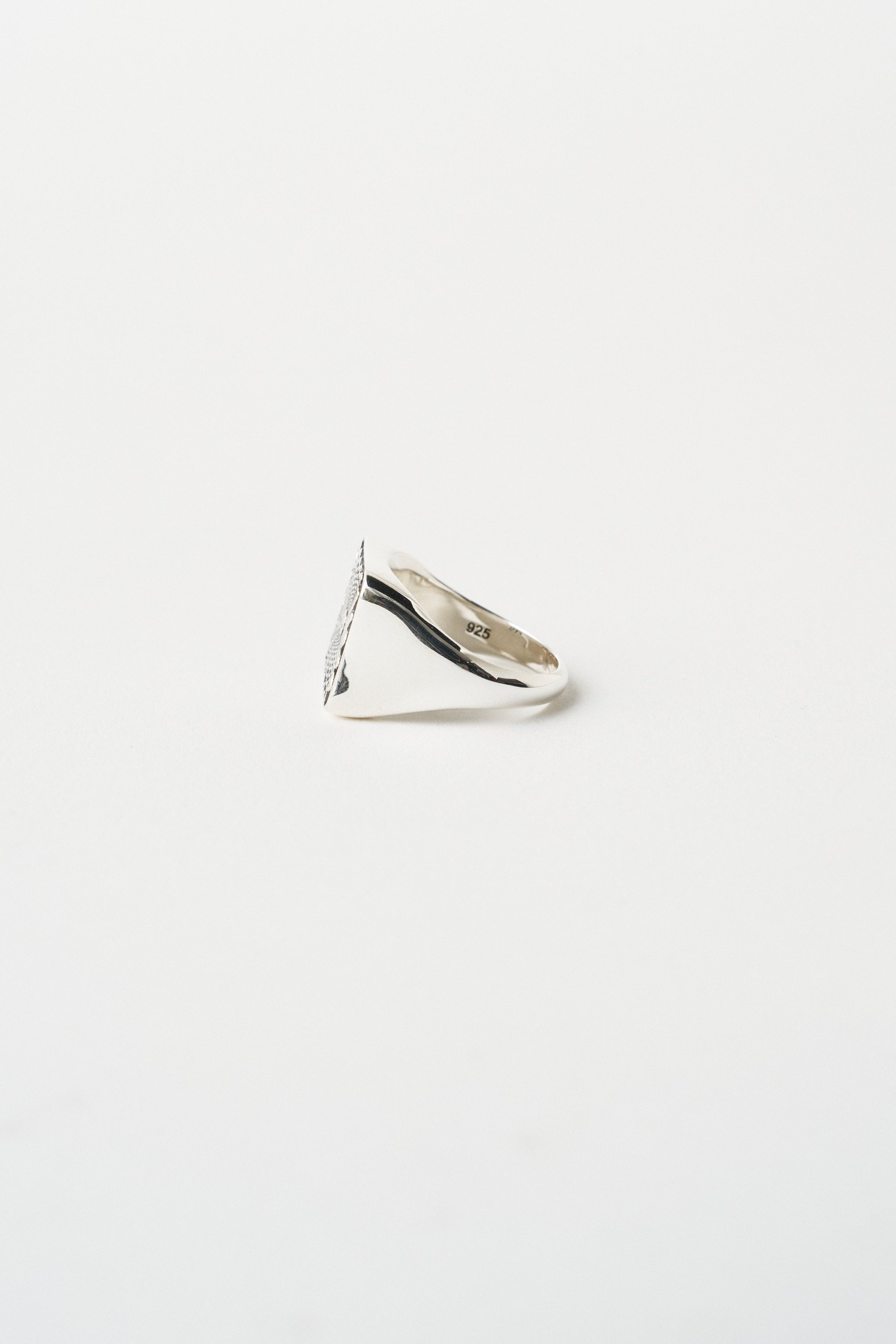 The Chaos Sunburst Square Signet in Sterling Silver