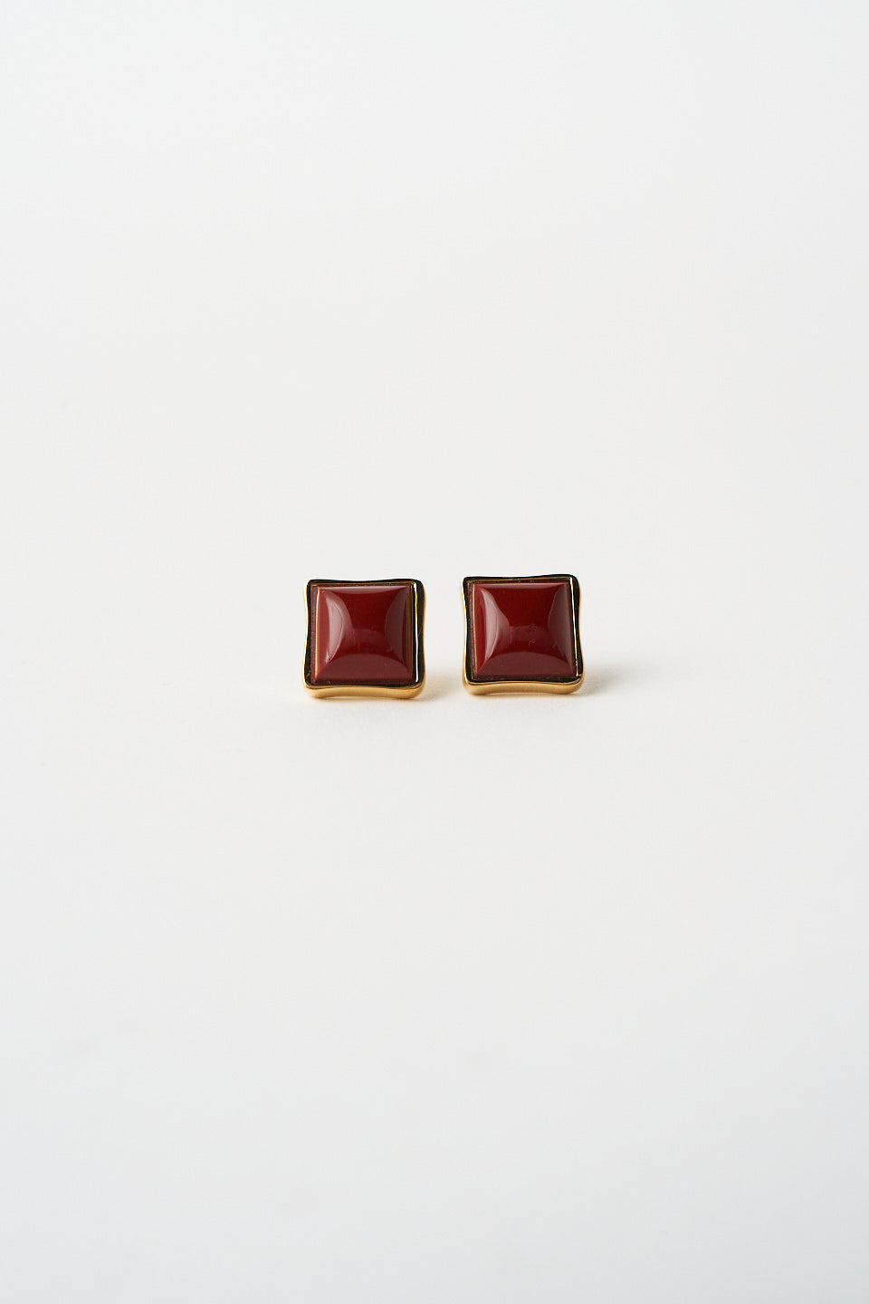 Cufflink Stud Earring Large Jasper