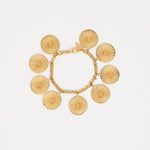The Chaos Sunburst Charm Bracelet in Gold