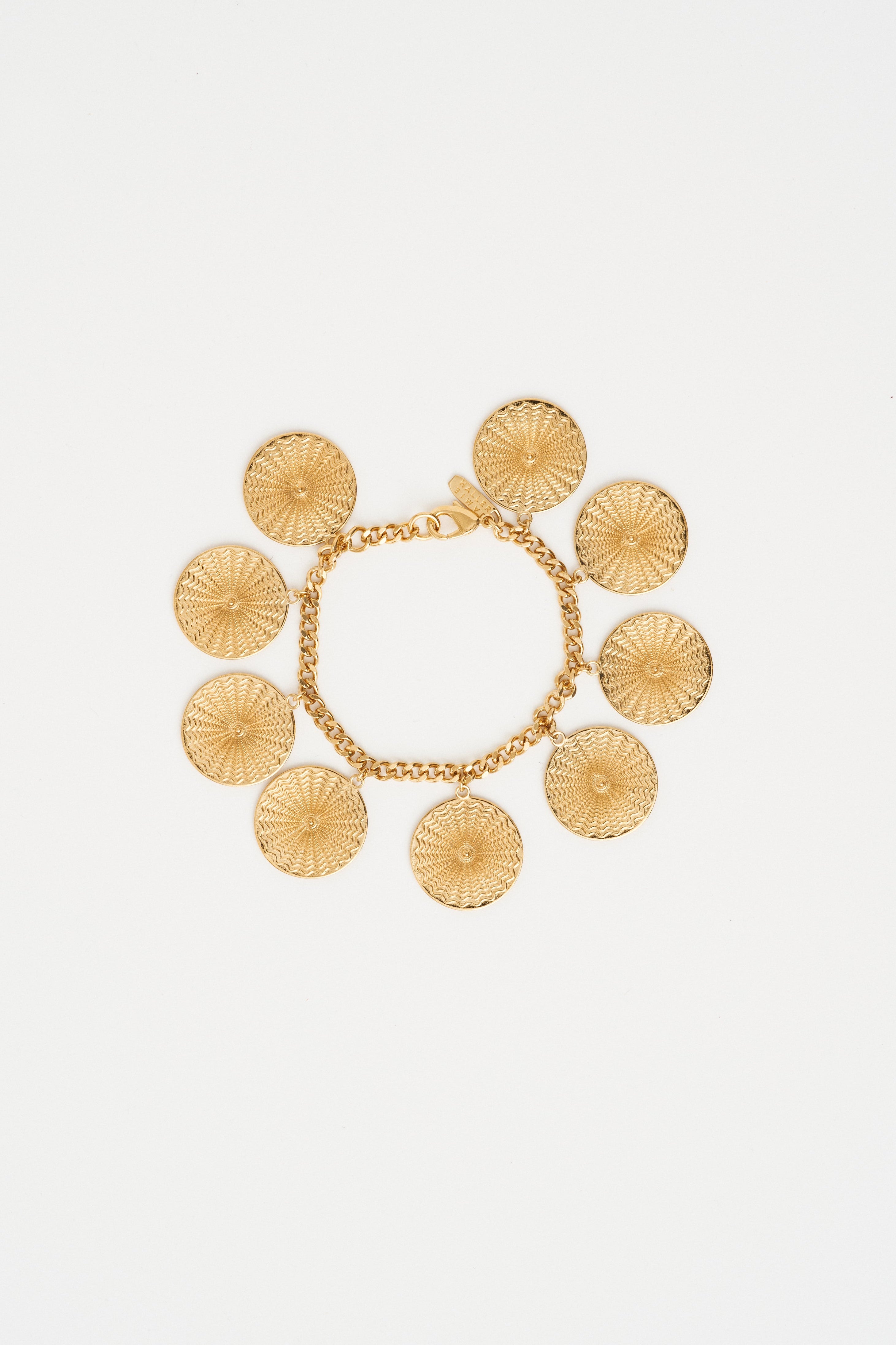 The Chaos Sunburst Charm Bracelet in Gold