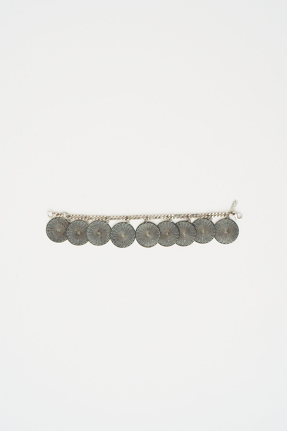 The Chaos Sunburst Charm Bracelet in Sterling Silver