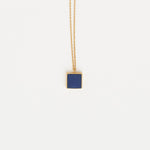 The Hilma Pendant Necklace in Blue Aventurine