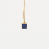 The Hilma Pendant Necklace in Blue Aventurine