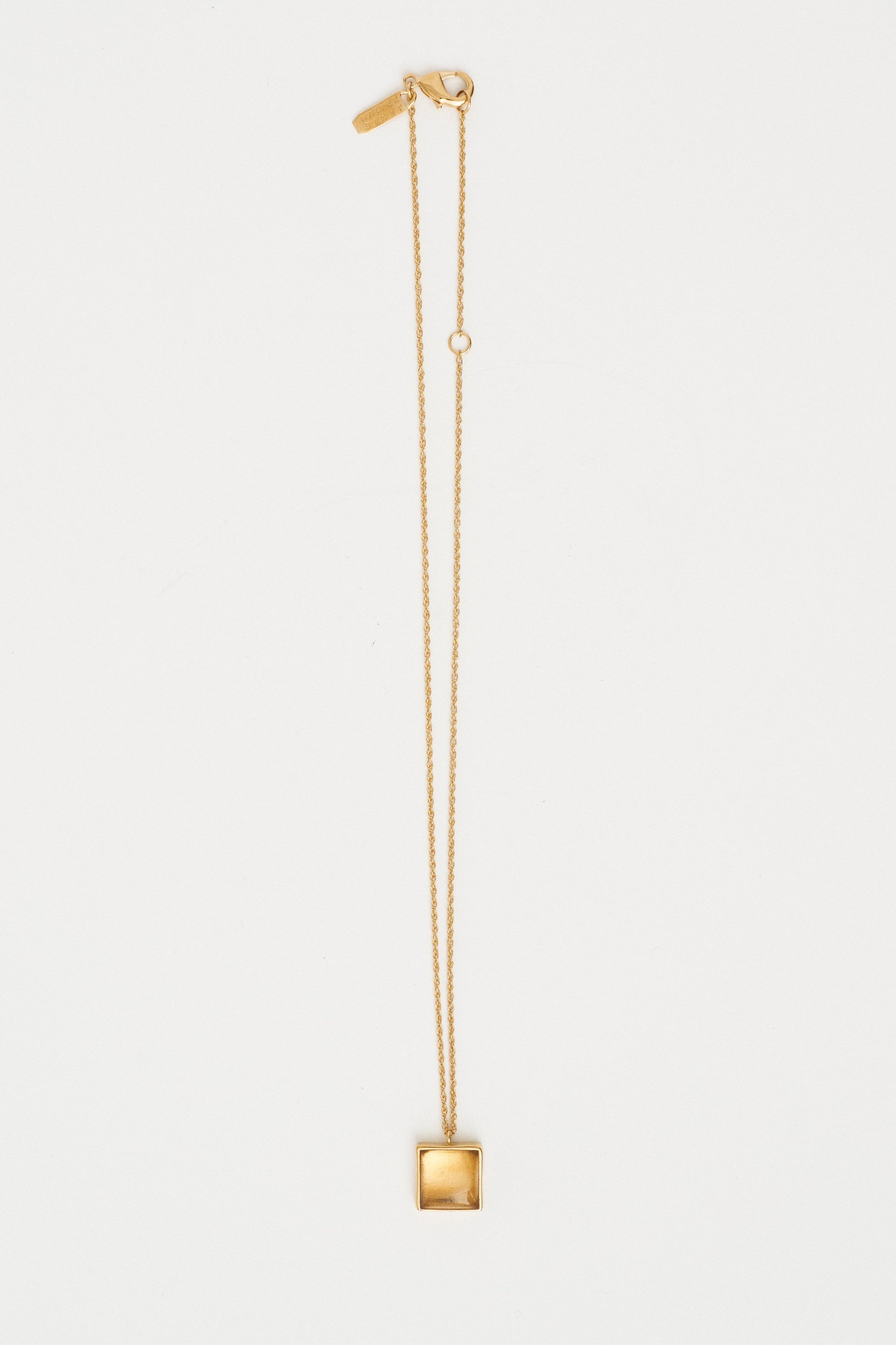 The Gemma Pendant Necklace in Yellow Citrine