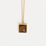 The Gemma Pendant Necklace in Tiger's Eye