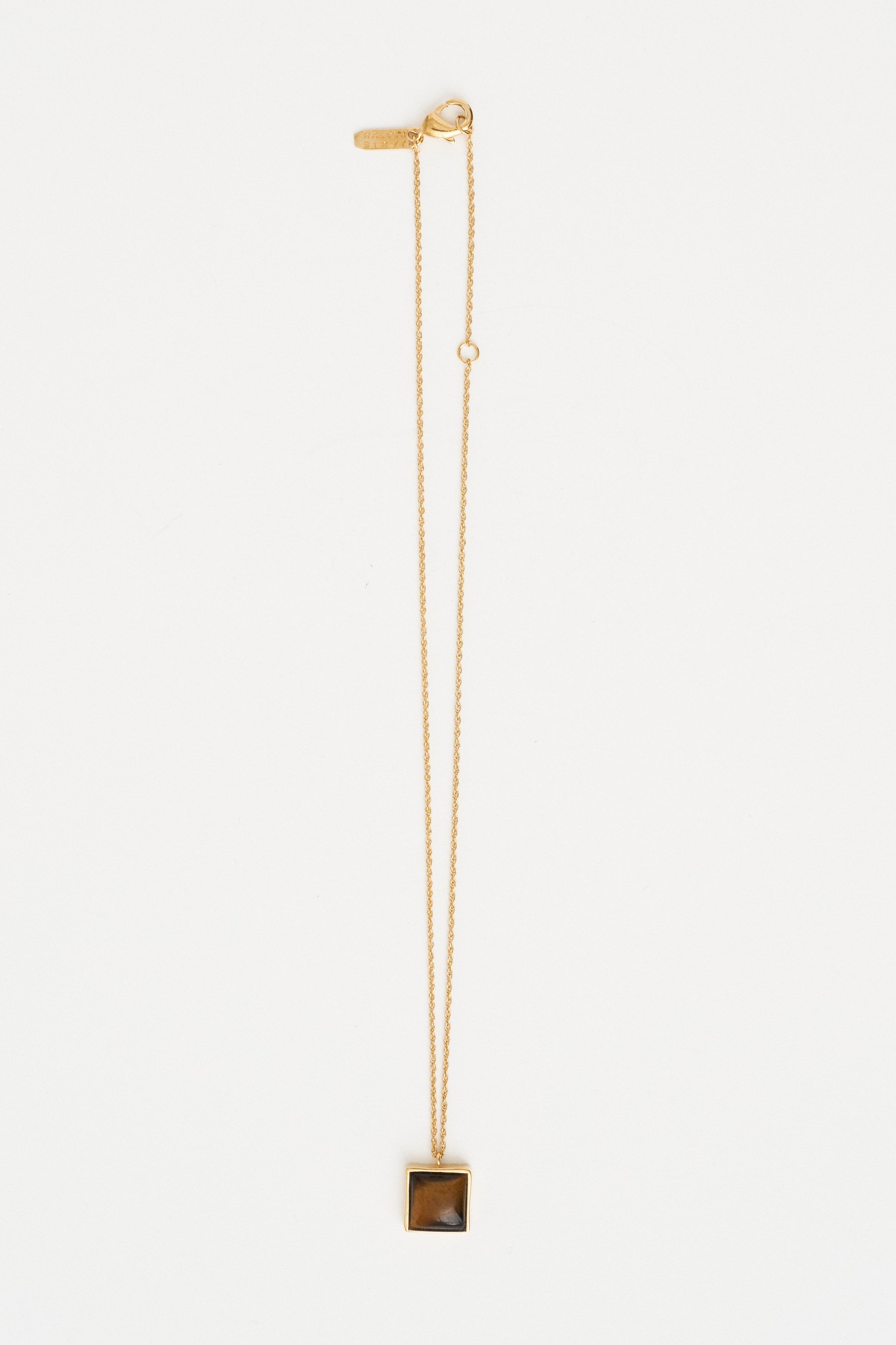The Gemma Pendant Necklace in Tiger's Eye