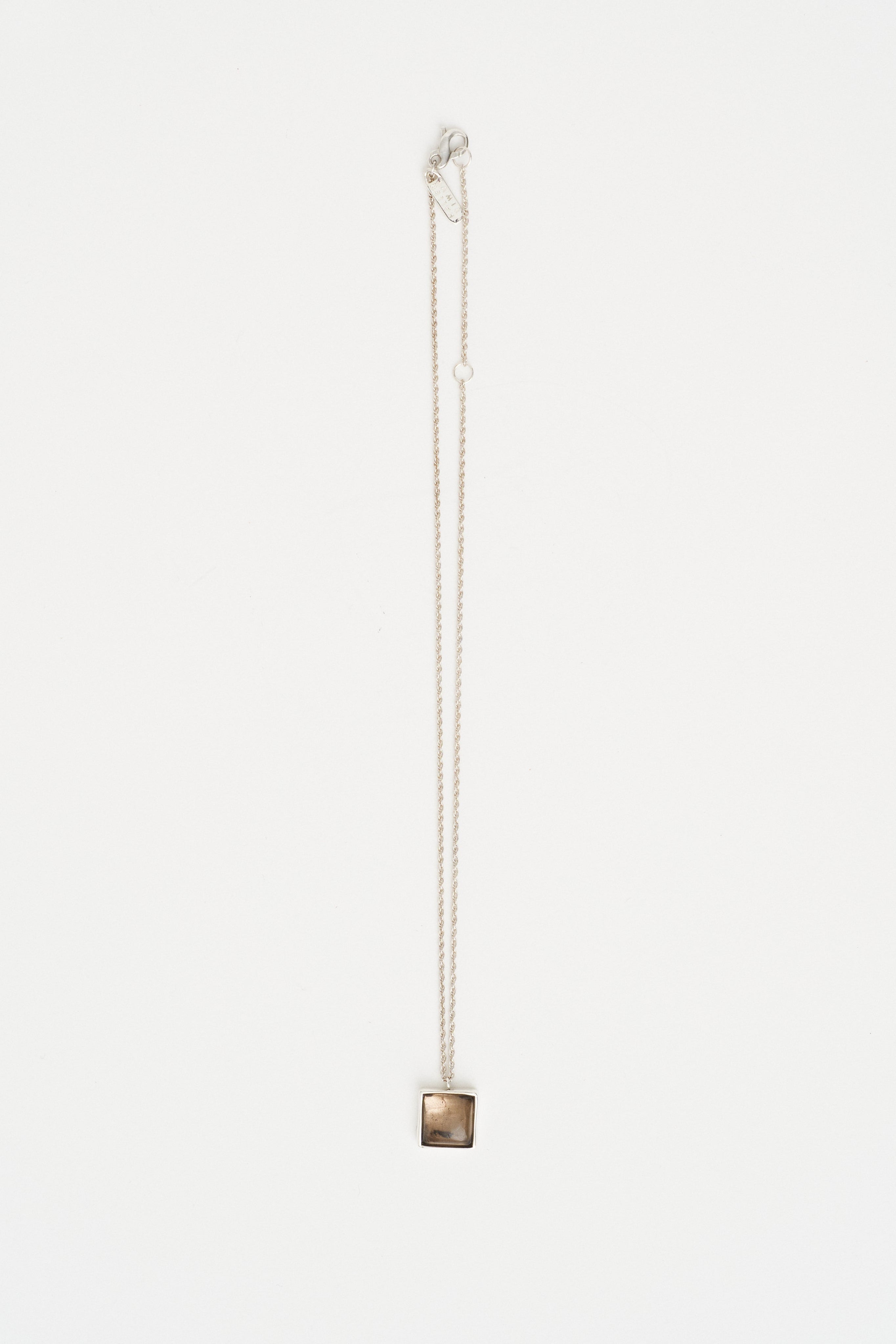 The Gemma Pendant Necklace in Smoky Quartz