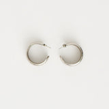 The Vera Hoop Earring in Sterling Silver