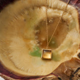 The Gemma Pendant Necklace in Yellow Citrine