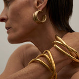 The Vera Hoop Earring in Gold