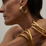 The Interlocking Bangle in Gold