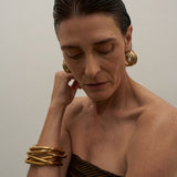 The Vera Hoop Earring in Gold
