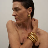 The Vera Hoop Earring in Gold