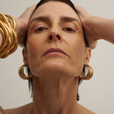 The Vera Hoop Earring in Gold